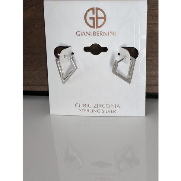 NEW (2) Giani Bernini Cubic Zirconia Leverback & Post Earrings