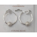 Sterling Silver Giani Bernini Hoop Earrings-Designer Jewelry at Great Prices that HELPS Animals! - The Pink Pigs, A Compassionate Boutique