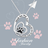 Sterling Silver Paw & Heart-Pet Necklaces, Rings for Remembrance of Beloved Pets - The Pink Pigs, A Compassionate Boutique