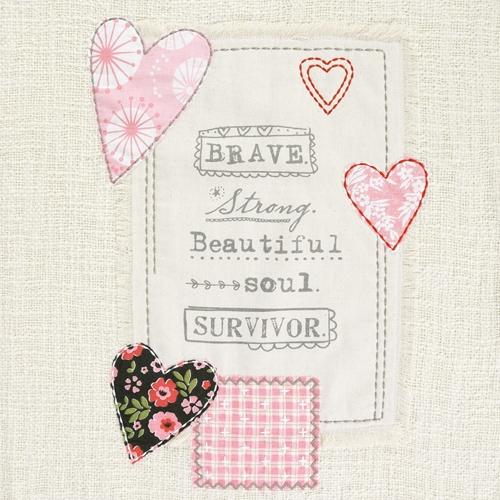 "Survivor" Pillow and Plush Throw Blanket, Beautiful Gift for the Survivors in your Life by Kelly Rae Roberts - The Pink Pigs, A Compassionate Boutique