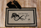 Running Horse Custom Door Mat