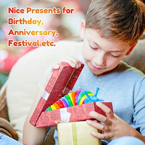 The Pink Pigs, Animal Lover's Boutique fidget toys Fidget Slug, Articulated Caterpillar Fidget Toy