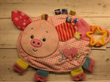 The Pink Pigs, Animal Lover's Boutique Pig and Cow Baby Activity Toys