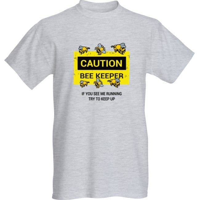 The Pink Pigs Apparel Small / Grey BeeKeeper Shirt-100% Soft Cotton-Unisex*