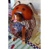 The Pink Pigs Decor Dog Bank Wire Animal Cork Cages & Banks!  Pig, Dog, Cat, Chicken, Cardinal, Owl & More! Metal Craft Decor,