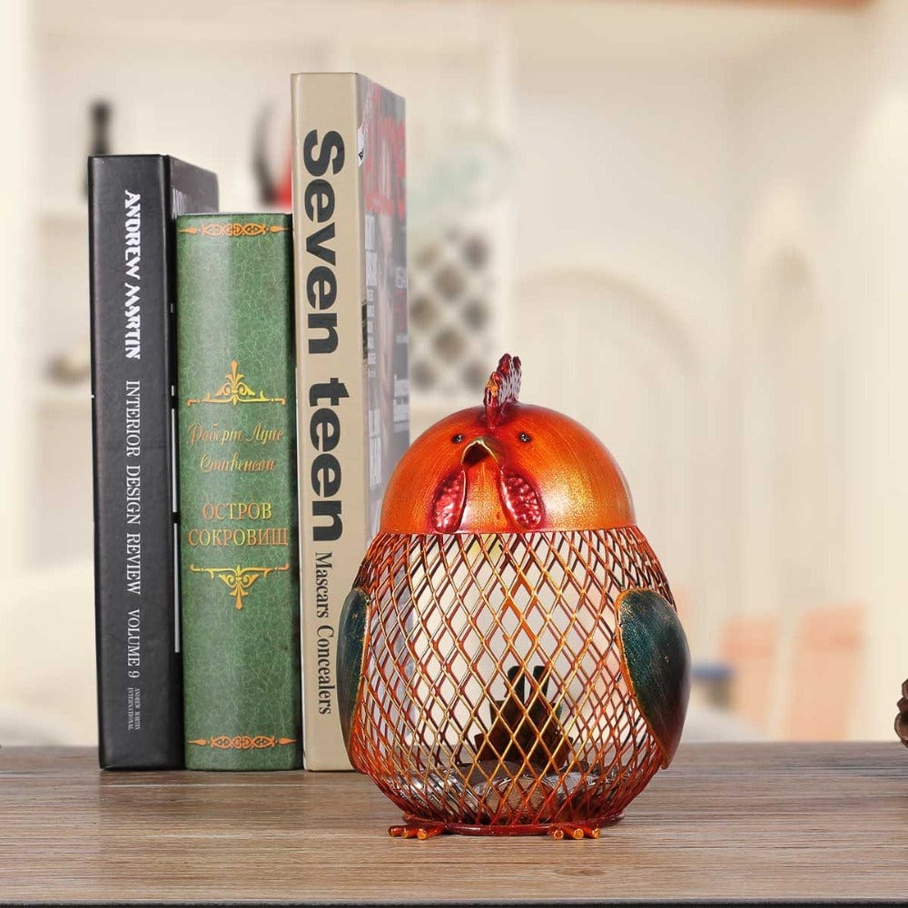 The Pink Pigs Decor Wire Animal Cork Cages & Banks!  Pig, Dog, Cat, Chicken, Cardinal, Owl & More! Metal Craft Decor,