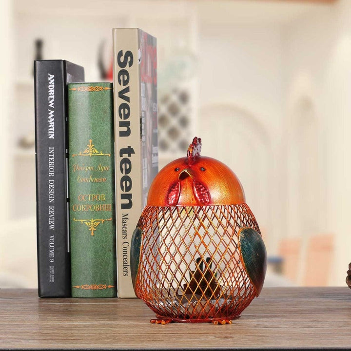 The Pink Pigs Decor Wire Animal Cork Cages & Banks!  Pig, Dog, Cat, Chicken, Cardinal, Owl & More! Metal Craft Decor,