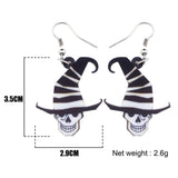 The Pink Pigs Fashion Earrings Halloween Acrylic Earrings-- Boo! *