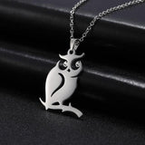 The Pink Pigs Fashion Jewelry Necklaces Animal Necklaces Stainless Steel- Pig, Koala, Doggy, Cat, Owl Gold or Silver Tone