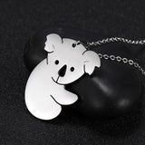 The Pink Pigs Fashion Jewelry Necklaces Animal Necklaces Stainless Steel- Pig, Koala, Doggy, Cat, Owl Gold or Silver Tone