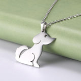 The Pink Pigs Fashion Jewelry Necklaces Dog Silver 1 Animal Necklaces Stainless Steel- Pig, Koala, Doggy, Cat, Owl Gold or Silver Tone