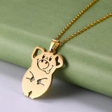 The Pink Pigs Fashion Jewelry Necklaces Pig Gold Animal Necklaces Stainless Steel- Pig, Koala, Doggy, Cat, Owl Gold or Silver Tone