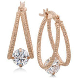 The Pink Pigs Fine Fashion Jewelry-Earrings Floating Gemstone Earring Variety (18 styles!) in Sterling Silver By Giani Bernini 75% OFF RETAIL!