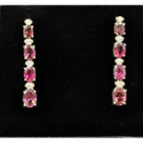 The Pink Pigs Fine Fashion Jewelry SET Pink Tourmaline and Diamond SET, 27.4ctw Necklace & 7.45ctw Earrings in 14K Gold, STUNNING!