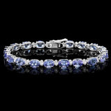 The Pink Pigs Fine Jewelry Bracelets 14K White Gold Tanzanite and Diamond Bracelets in 14K White or Yellow Gold, Stunning!