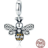 The Pink Pigs Jewelry SET-Fashion 925 Silver Charm Honey Bee Jewelry Set, Sterling Silver, GORGEOUS!  High quality, Unique!