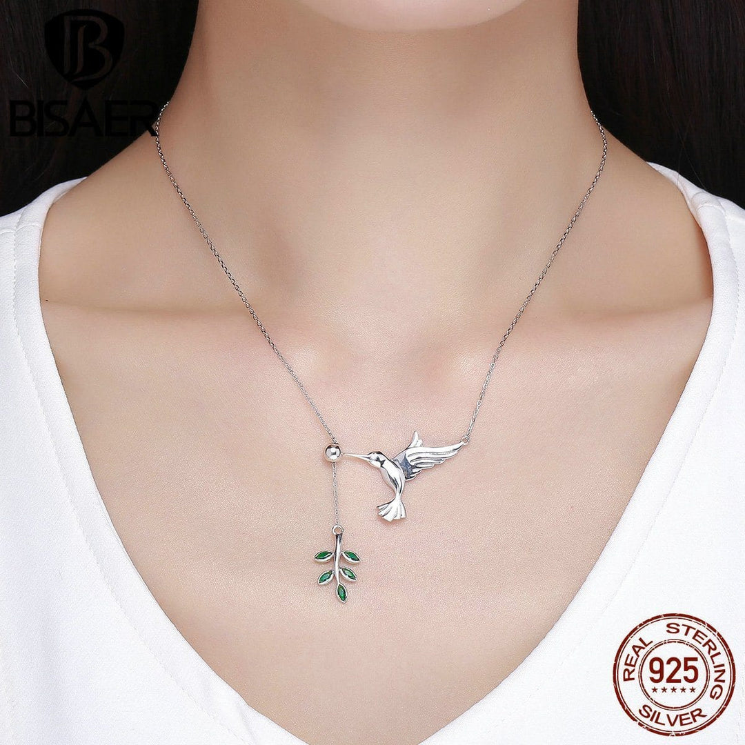 The Pink Pigs Jewelry SET-Fine Fashion 925 Silver Sterling Silver Hummingbird Jewelry:  Necklace, Earrings,  Ring or SET!