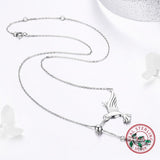 The Pink Pigs Jewelry SET-Fine Fashion 925 Silver Sterling Silver Hummingbird Jewelry:  Necklace, Earrings,  Ring or SET!