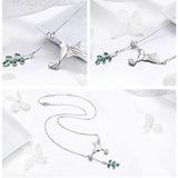 The Pink Pigs Jewelry SET-Fine Fashion 925 Silver Sterling Silver Hummingbird Jewelry:  Necklace, Earrings,  Ring or SET!