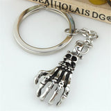 The Pink Pigs Keychain Arm Sparkling Skull Keyring and Punk Style Hand-Bone with Claws-Scary Cute!