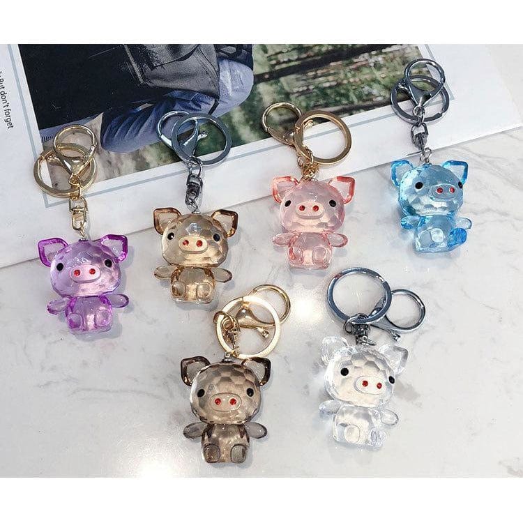 The Pink Pigs Keychain Pink Acrylic Pink Pig Keychains