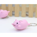 The Pink Pigs Keychain Pink Flying Flying or Standing Key-chain Light Piggies!  Makes Noise for Emergencies Too!*