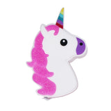 The Pink Pigs Kids White Pouch Unicorn Silicone Coin Purse for the Kids Closeout