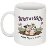 The Pink Pigs Mug One Sided-Nice Place to Wallow Rooterville Coffee Mugs