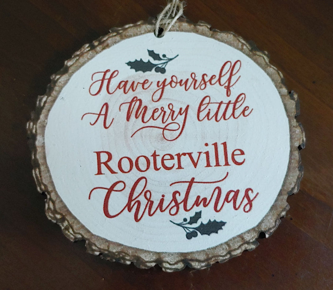 The Pink Pigs Ornaments Rooterville Christmas Ornament by P Graham Dunn