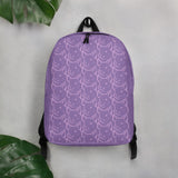 The Pink Pigs Pink and Purple Pigs Minimalist Backpack