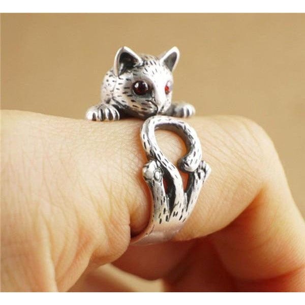 Cat Rings Alloy or Solid 925 Sterling Silver. Spread Smiles Wherever you Go Three colors Animal Lover Gifts The Pink Pigs