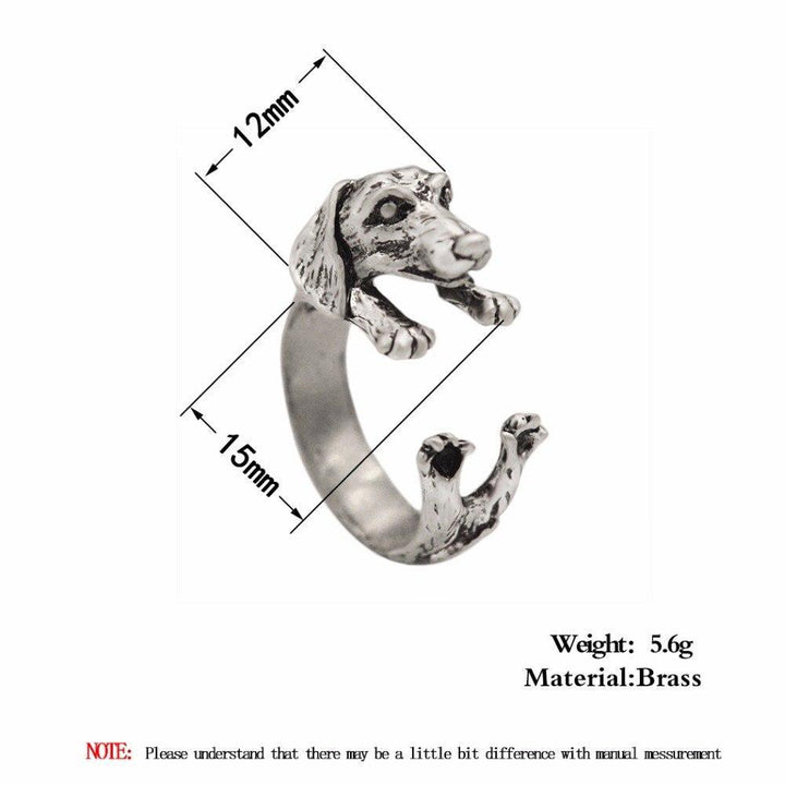 The Pink Pigs rings Dachshund Ring in 3 Colors!