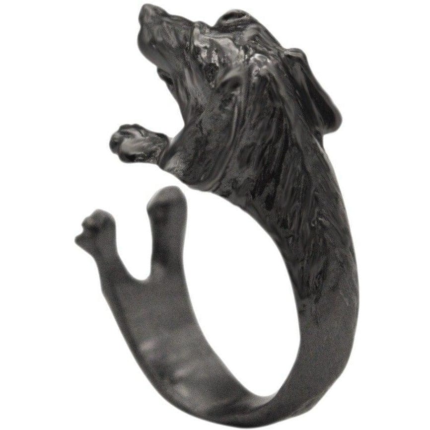 The Pink Pigs rings Gun Metal Black Dachshund Ring in 3 Colors!