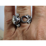 The Pink Pigs rings Pure 925 SILVER / Silver Cat Rings, Alloy or Solid 925 Sterling Silver.  Spread Smiles Wherever you Go!  Three colors