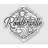 The Pink Pigs Sticker/Bumper Sticker Rooterville Retro Cool Sticker!  Share your love for the BEST sanctuary in the world with the world!