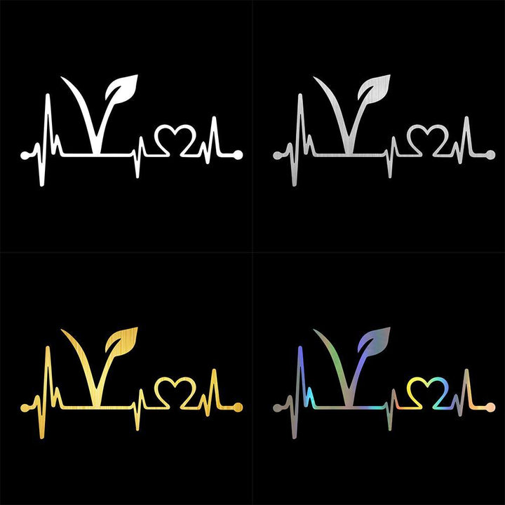 The Pink Pigs Sticker/Bumper Sticker Vegan Lifeline Vinyl Car Bumper Stickers or Decal in Various Colors--Spread the message of compassion!