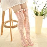 Thigh High Fuzzy Plush Socks, Leggings Adorable Animals to Keep Legs Warm! - The Pink Pigs, A Compassionate Boutique