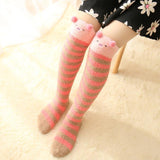 Thigh High Fuzzy Plush Socks, Leggings Adorable Animals to Keep Legs Warm! *