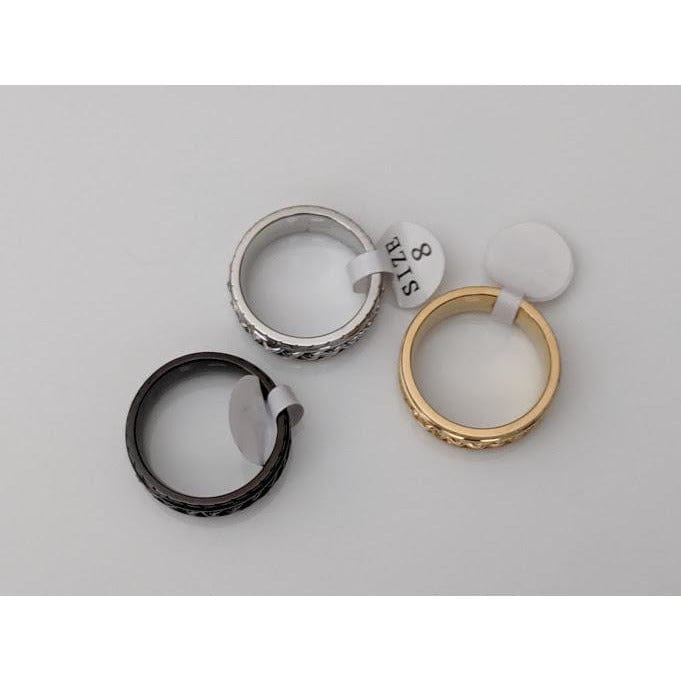 Tire Tread Stainless Steel Spinner Ring, Really Cool Ring! For men or women!