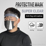 Full Face Shield, Flip up, Comfortable, No Fog Splash Guard for Face - The Pink Pigs, A Compassionate Boutique
