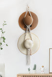 Trendsi Beige / One Size Macrame Double Hat Hanger