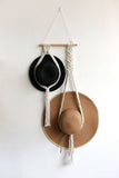 Trendsi Beige / One Size Macrame Double Hat Hanger