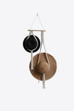 Trendsi Beige / One Size Macrame Double Hat Hanger