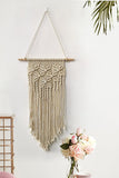 Trendsi Beige / One Size Macrame Wall Hanging Decor