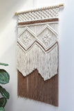 Trendsi Chestnut / One Size Two-Tone Handmade Macrame Wall Hanging