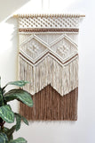 Trendsi Chestnut / One Size Two-Tone Handmade Macrame Wall Hanging