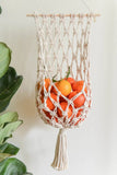 Trendsi Cream / One Size Macrame Basket Wall Hanging