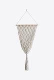 Trendsi Cream / One Size Macrame Basket Wall Hanging