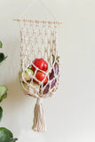 Trendsi Cream / One Size Macrame Basket Wall Hanging