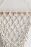 Trendsi Cream / One Size Macrame Basket Wall Hanging